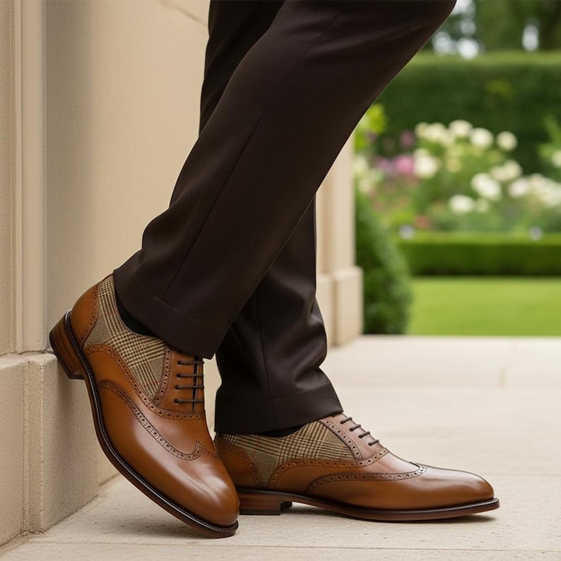 Oxfordschoenen van echt leer voor heren | Klassieke derbyschoenen afbeelding 6