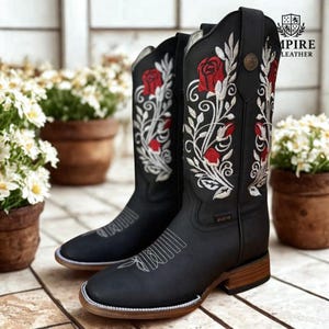 Genuine Leather Handmade Long Boots for Men