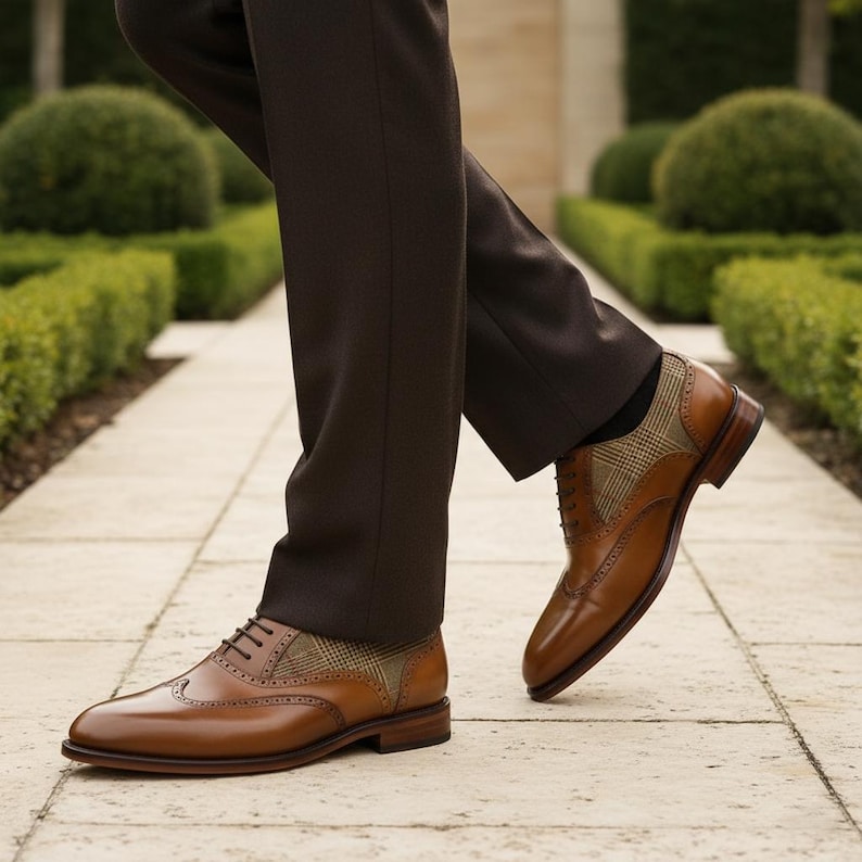 Oxfordschoenen van echt leer voor heren | Klassieke derbyschoenen afbeelding 4