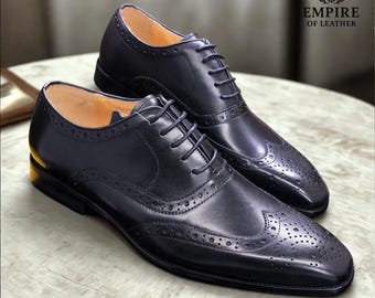 Men’s Genuine Leather Oxford Shoes For Men – Classic Lace-Up Derby