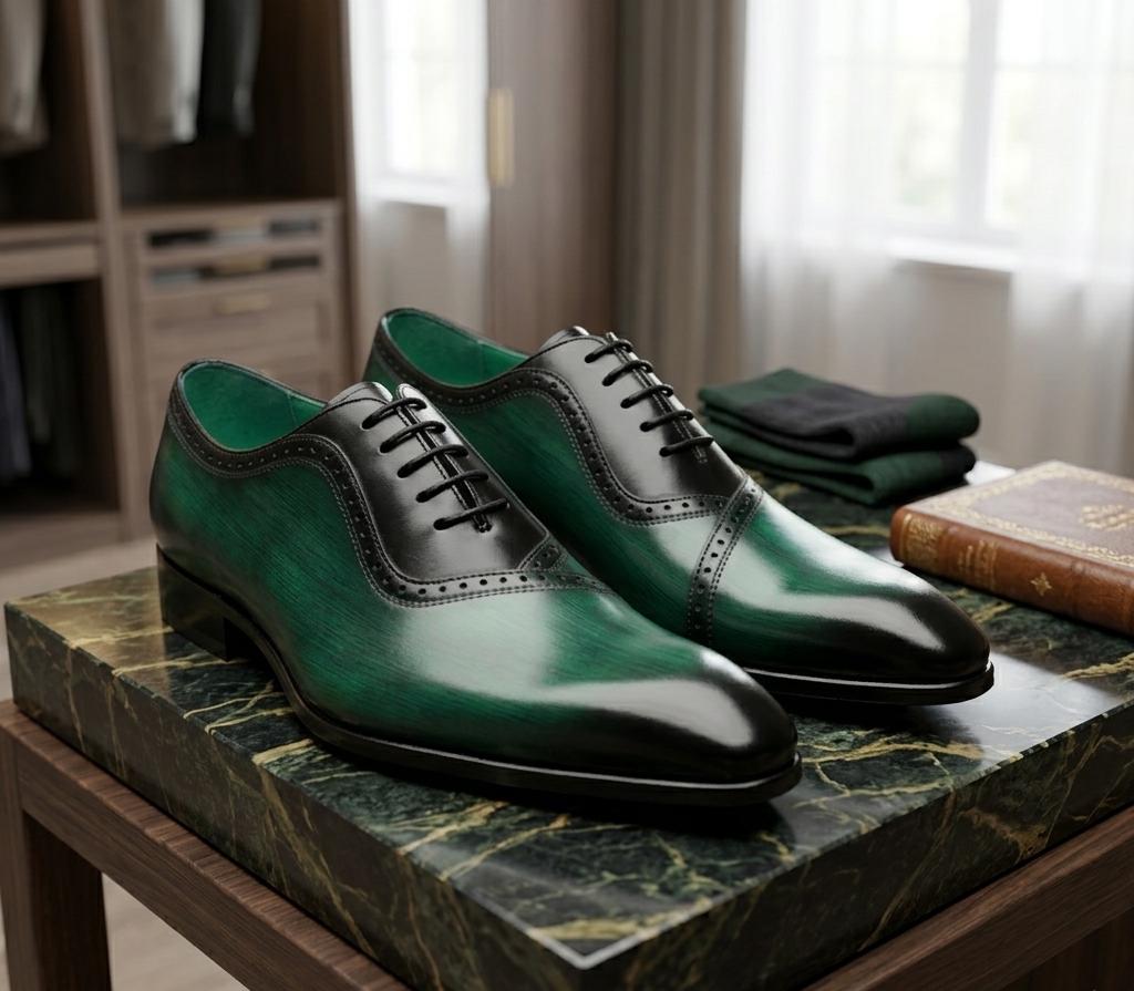 Emerald Green Mens Dress Shoes