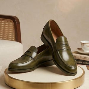 Olive Green Dress Shoes - Etsy Olive Green Dress Shoes - Etsy