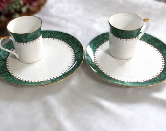 Vintage Queens Fine Bone China Plate Cup Set, Symphony, Made in England