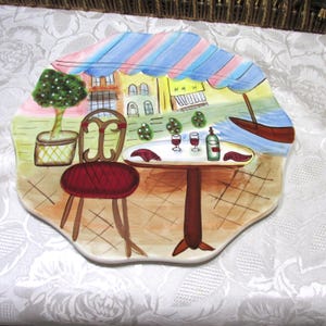 Ceramic A La Carte Ambiance Collection Plate 11 " Cake Plate, Cheese Platter
