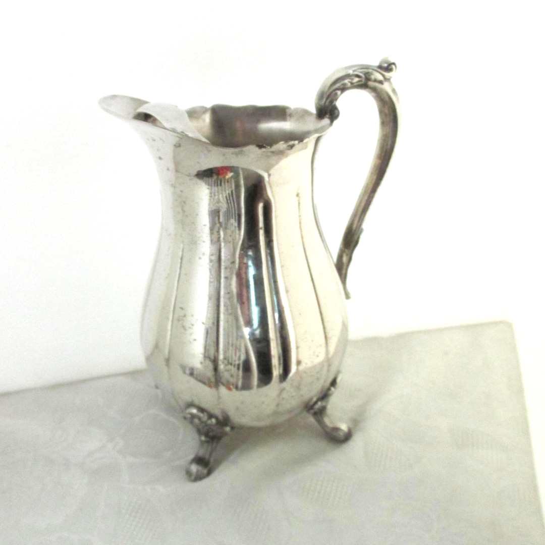 The Sheffield Silver Company Vintage Silverplate Water Pitcher, Footed