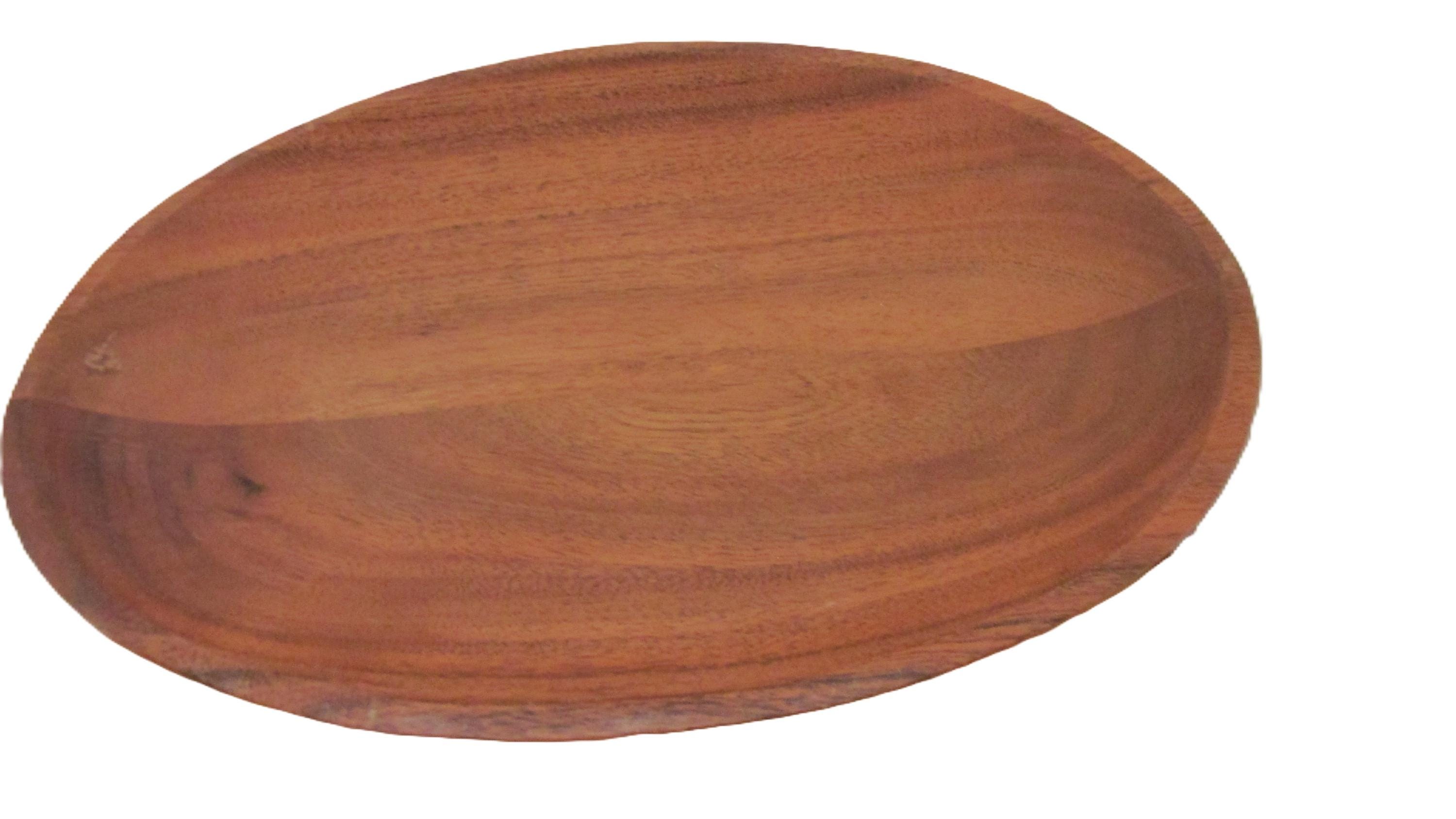 Sembla Oval Wood Wooden Platter / Tray, Hand Made India