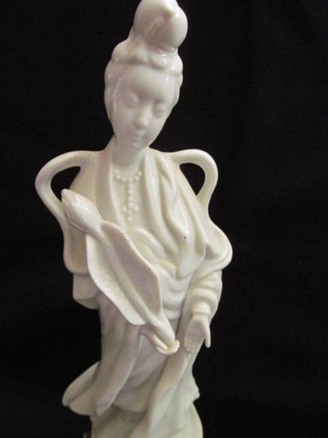 Asian Porcelain White Kwan Yin Statue Oriental Decorative Home Etsy