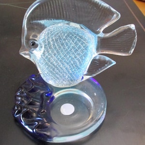 Vintage PartyLite Glass Fish Candle Holder