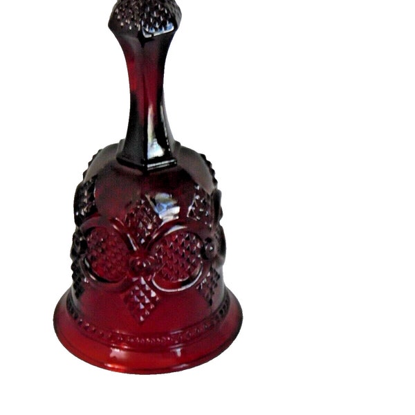Vintage Avon Ruby Red Glass Bell, Cape Cod