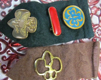 Vintage Girl Scout Brownie Pins