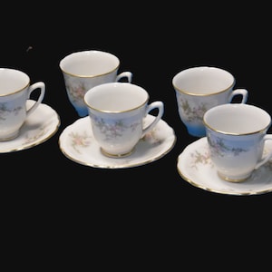 Vogue China Dematasse Cups and Saucers