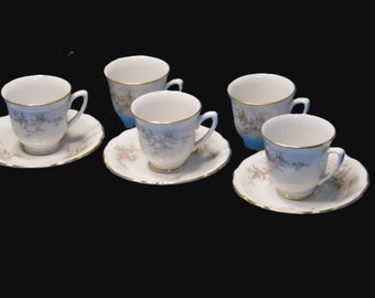 Vogue China Dematasse Cups and Saucers