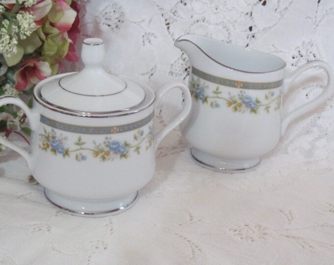 Four Crown Barclay China Creamer Sugar Set Etsy
