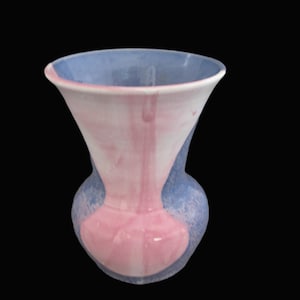 Vintage Mulberry and Violet Pottery Vase