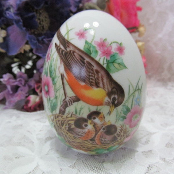 Avon Every Spring Brings A New Beginning Egg Bird Flower Design