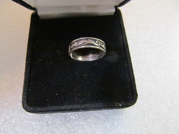 925 Sterling Toe Ring Scrolling Design - image 3