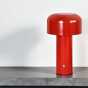 Rechargeable Mushroom Table Lamp: Minimalist LED Desk Light