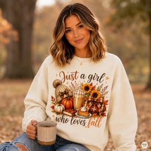Just a Girl Who Loves Fall Sweatshirt