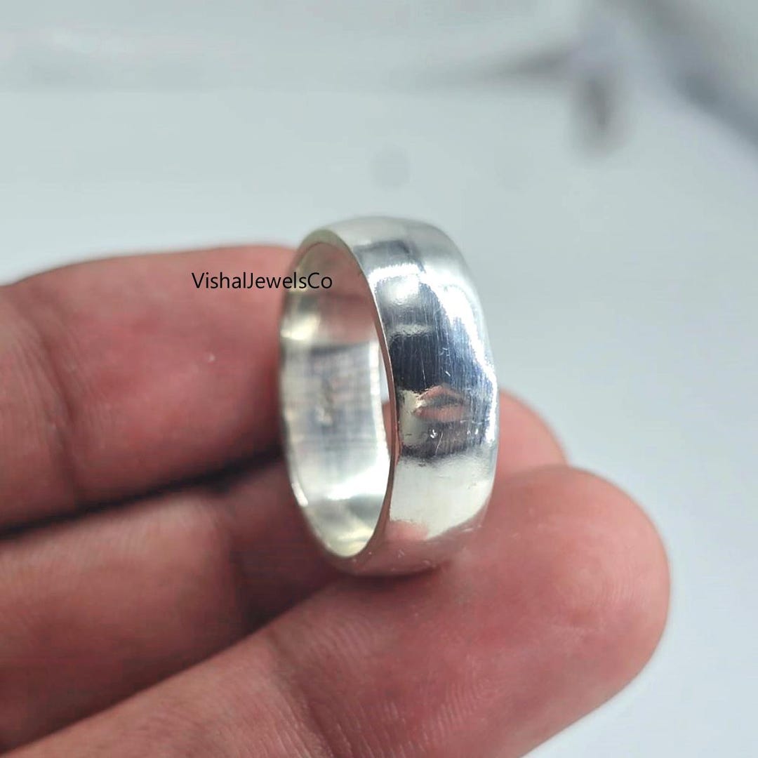 Handmade Sterling Silver Wide Band Ring | Unisex Bold Jewelry - Etsy