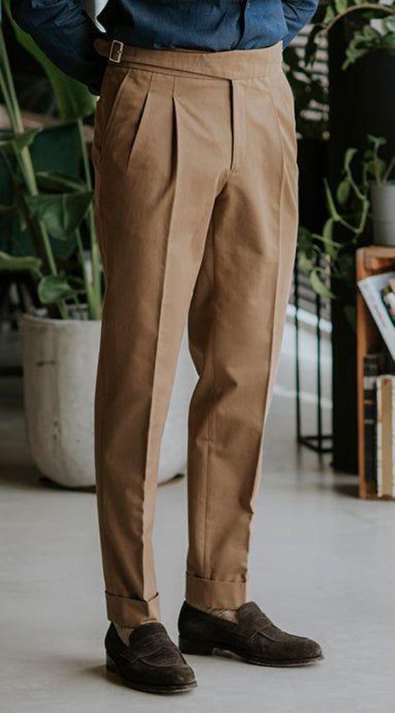 tan dress pants Kieran Perennially on Lyna Wide Leg Trouser Pants