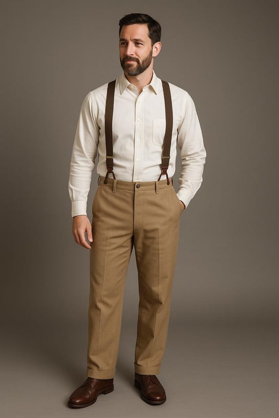 men's cream dress pants Men High Waist Beige Trousers: Tailored Formal , Grooms , Party, Wedding rotation weight Bridesmaid Dresses with Cowgirl Boots Collar Size:14.5 White shirt Prom Dresses Online &