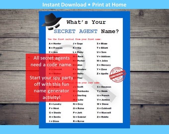 Spy Code Name Etsy Spy Code Name Etsy