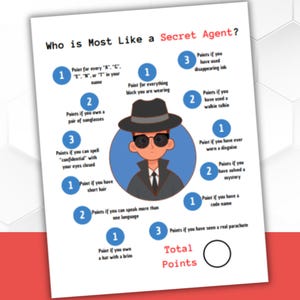 Who is Most Like a Secret Agent | Kids Party Game