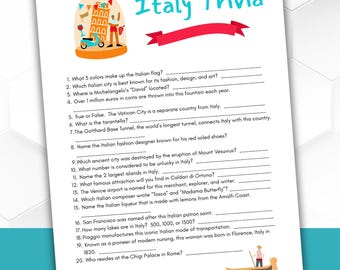Italy Trivia Game