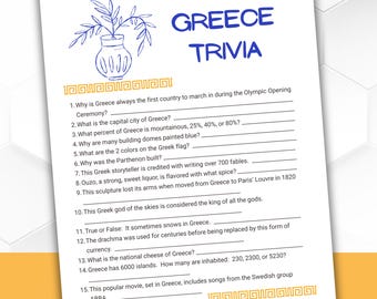 Greece Trivia Game