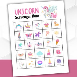 Unicorn Scavenger Hunt