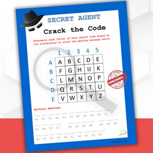 Crack the Code Game | Secret Agent Party, Spy Party | Kids Code Breaker Game