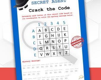 Jogo de Códigos Secretos para Crianças: Quebra-cabeças para Festa de Espiões (Download em PDF)