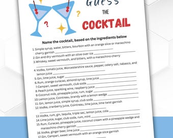 Errate das Cocktail Quiz
