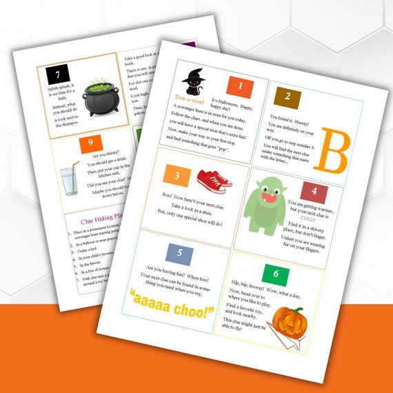 Halloween Scavenger Hunt | Digital Download for Kids Party