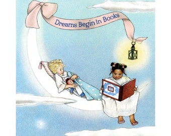 Dreams Begin in Books 8x10 Print