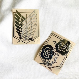Attack on Titan, AOT, Wings of Freedom, Garrison Regiment, Japan Anime metal sticker, Animation, Comic Car, Computer Accessories