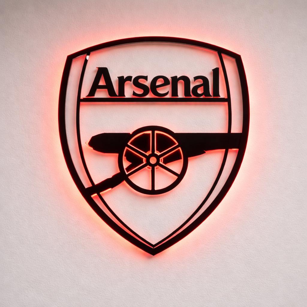 Arsenal Led Arsenal LED Metal Wall Art – Football Fan Gift, Man Cave Decor - Etsy