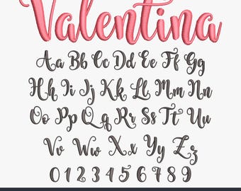 Broderitypsnitt BX Kursivt broderitypsnitt Maskinbroderitypsnitt Broderiskript Broderitypsnitt Monogram BX Pes Hus Jef Dst Vp3