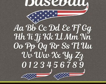 Baseball Font Baseball Font With Tails Baseball Script Font Patriot Baseball Font Style Vintage Baseball Font Cursive Baseball Writing Font