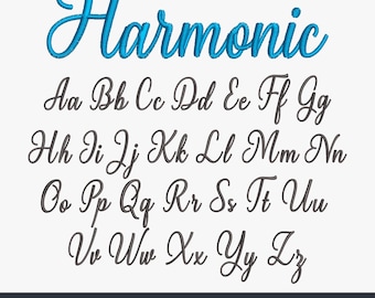 Stickerei Kursivschrift Stickschrift Maschinenstickschrift Stickschrift Elegante Monogrammstickerei SX Pes Dst Hus Jef Vp3