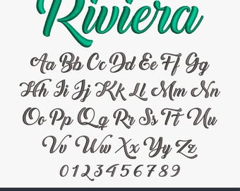 Stickschrift ONE Handstickerei Schrift Maschinenstickschrift Stickschrift Stickmuster Stickschrift (300d)
