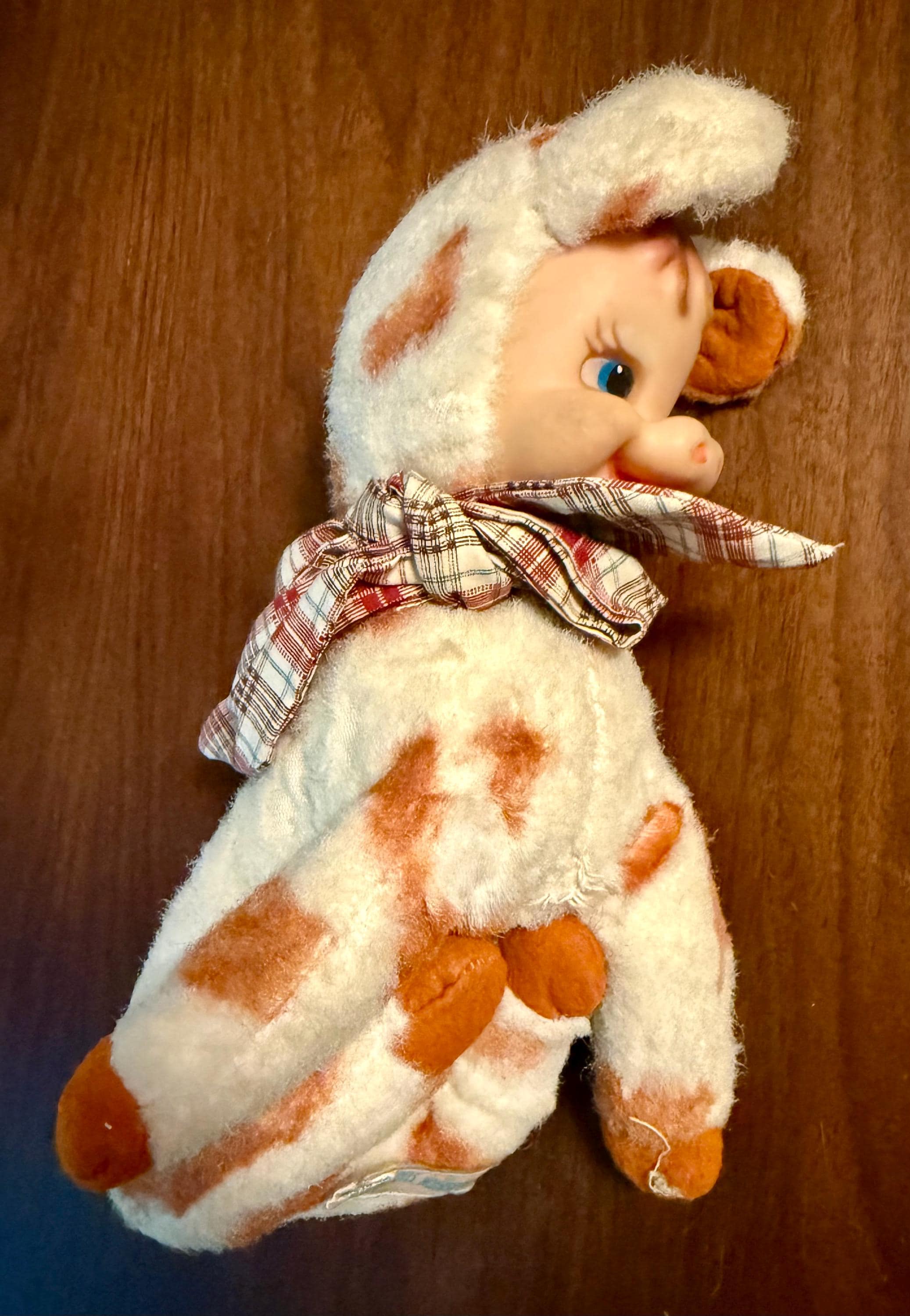 RARE Vintage Rushton Star Creative Daisy Belle Cow Plush Rubber