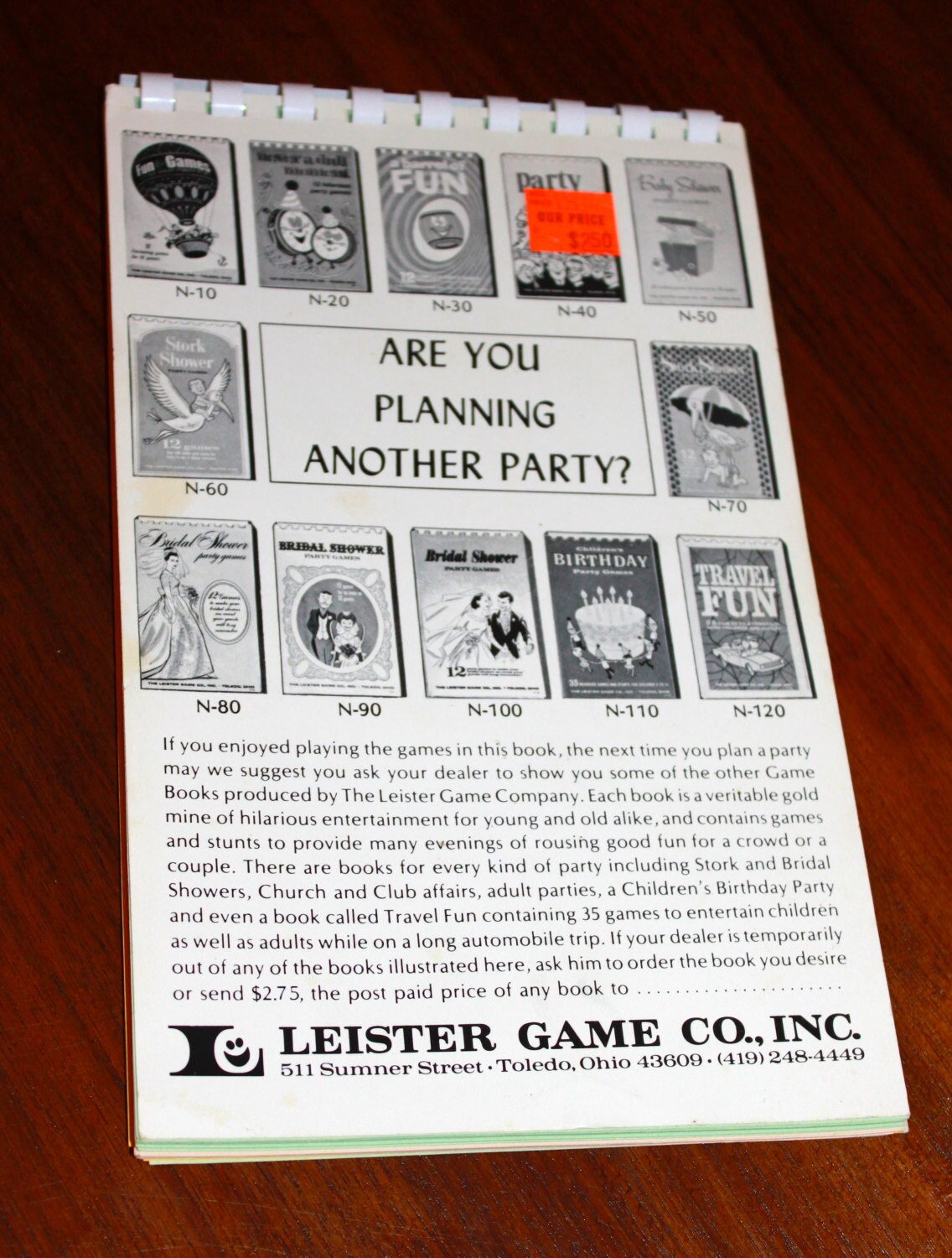 Vintage Wedding Bridal Shower Party Game Book Booklet Pamphlet Etsy