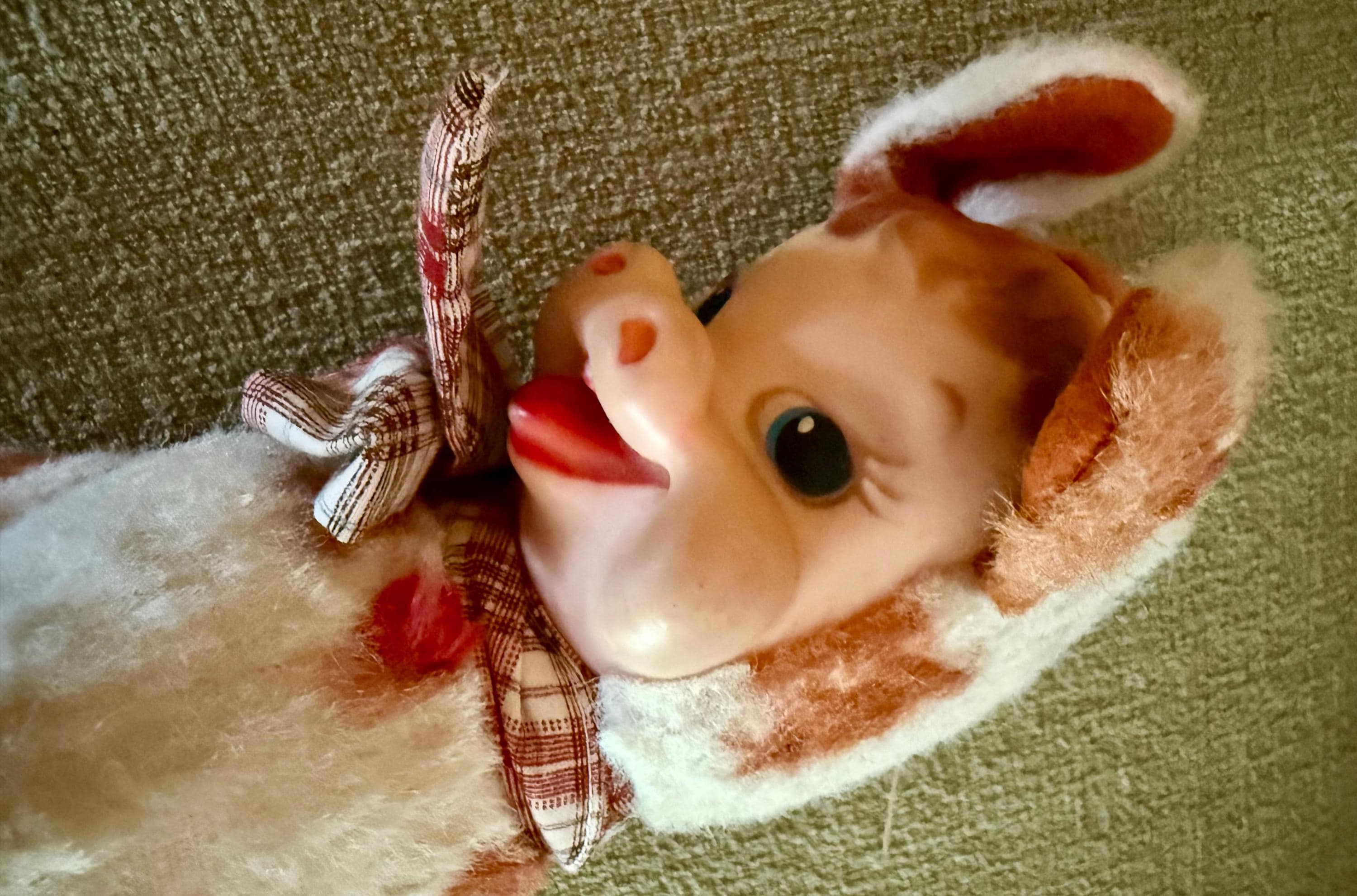 RARE Vintage Rushton Star Creative Daisy Belle Cow Plush Rubber