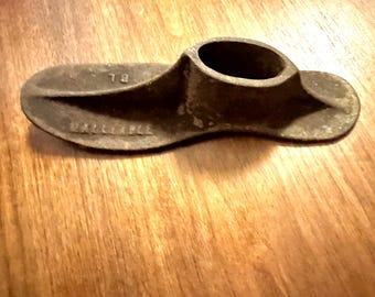 Antique Cast Iron Cobbler Shoe Form Heavy Anvil Mold Shoemaker Last Malleable 8L