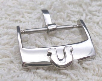 16mm & 18mm Stainless Steel Wrist Watch Strap Buckle For Omega.