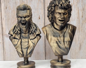 The Lost Boys Michael and David 3d Printed Hand Painted Busts - 7 Inches Tall