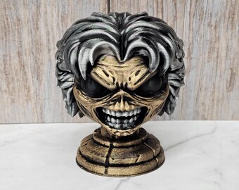 Eddie Number of the Beast Iron Maiden 3d Printed Bust Hand Painted 5.5 Inches Tall