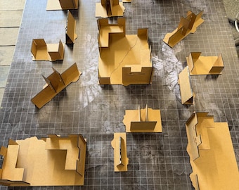 11th Wargaming einfaches Budget konkurrenzfähiges Terrain Set | Laser-Schnitt 3 mm MDF dxf, svg Dateien