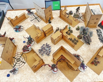 WTC-competitieterreinset | Lasergesneden 3 mm MDF en 3D-hars/filamentprint | ai, stl, dxf, pdf